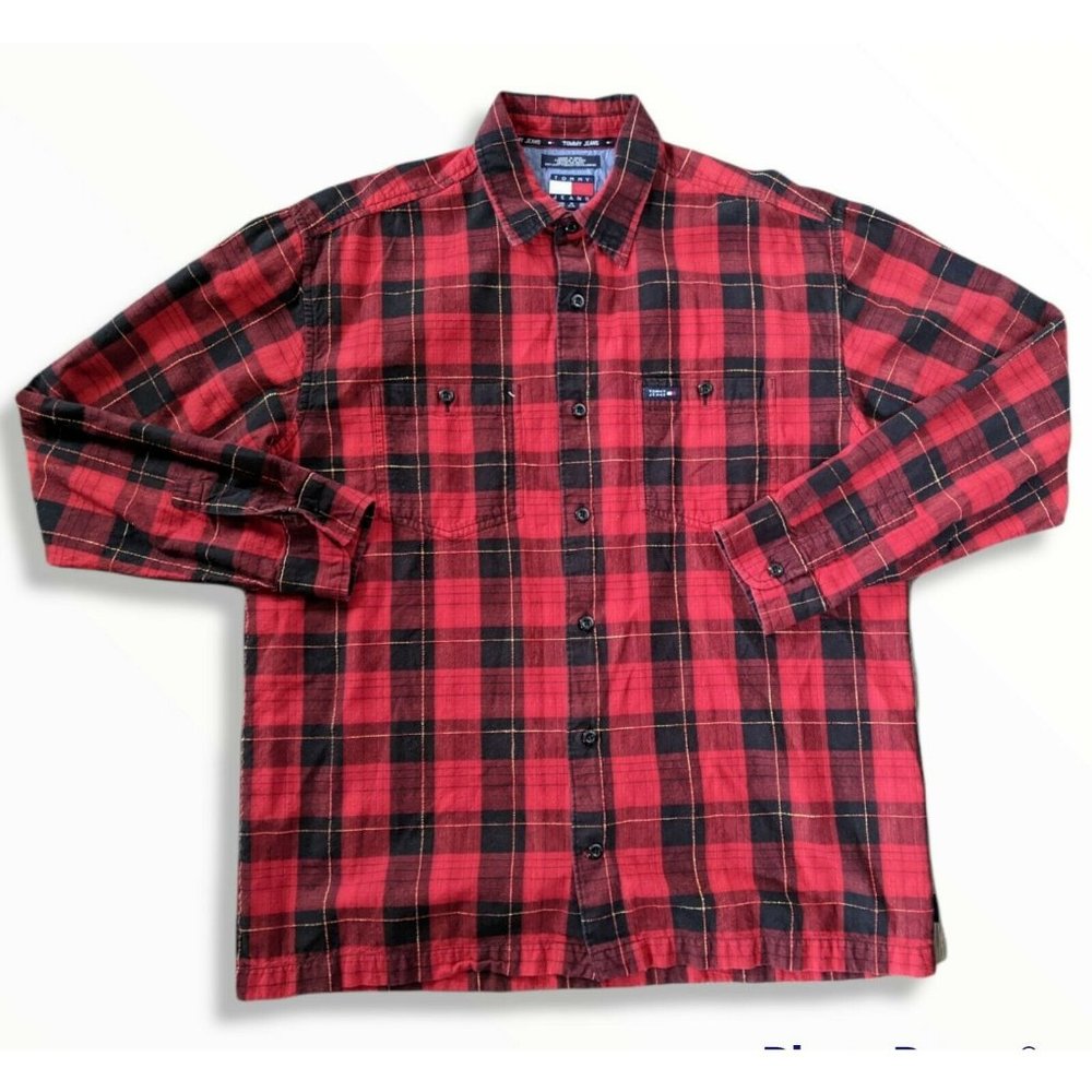 Vintage Tommy Jeans Mens Shirt Medium